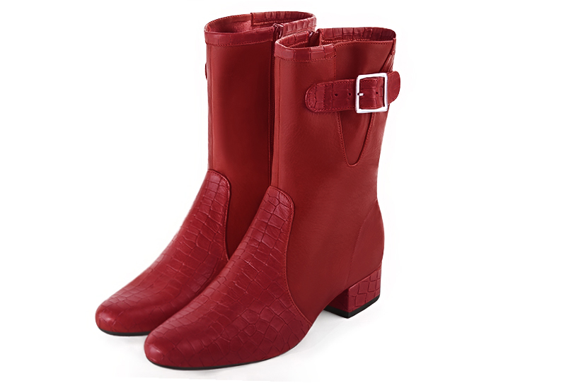 Scarlet red dress booties for women - Florence KOOIJMAN